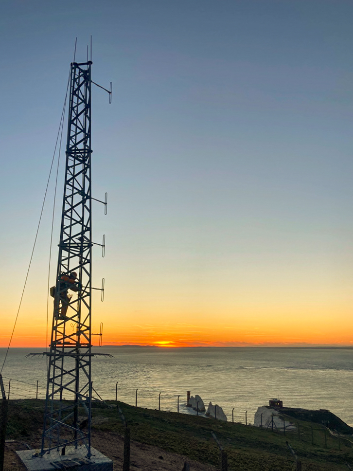 LarsComms's tweet photo. Not a bad view - our recent tower installation on the Isle of Wight, overlooking the famous #Needles. It was quite a challenge.

Read more here: https://t.co/0w8bMruoLu

#towerinstallation #steelwork #workingatheight #towertuesday #isleofwight #theneedles #ReachNewHeights https://t.co/k0VoMvuMu6