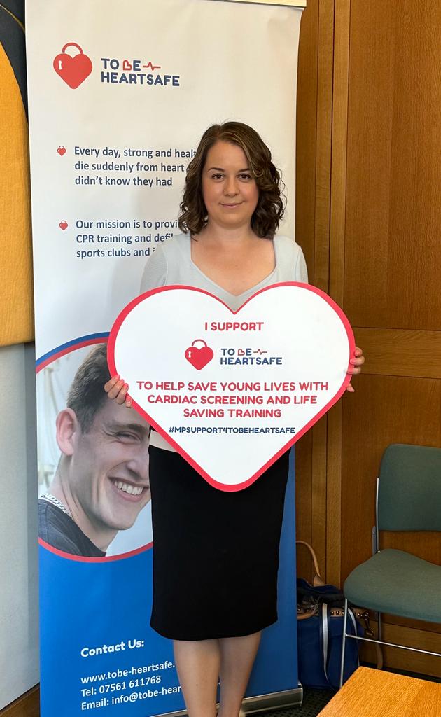 Stephanie Peacock MP (@steph_peacock) on Twitter photo Following the debate I spoke in last week about access to defibrillators, I have been pleased to hear from various people and organisations about their work on this issue.
Today, I was pleased to meet with <a href="/TOBEHEARTSAFE/">ToBe-Heartsafe</a> to hear about their work on cardiac arrest survival rates. Following the debate I spoke in last week about access to defibrillators, I have been pleased to hear from various people and organisations about their work on this issue.
Today, I was pleased to meet with <a href="/TOBEHEARTSAFE/">ToBe-Heartsafe</a> to hear about their work on cardiac arrest survival rates.
