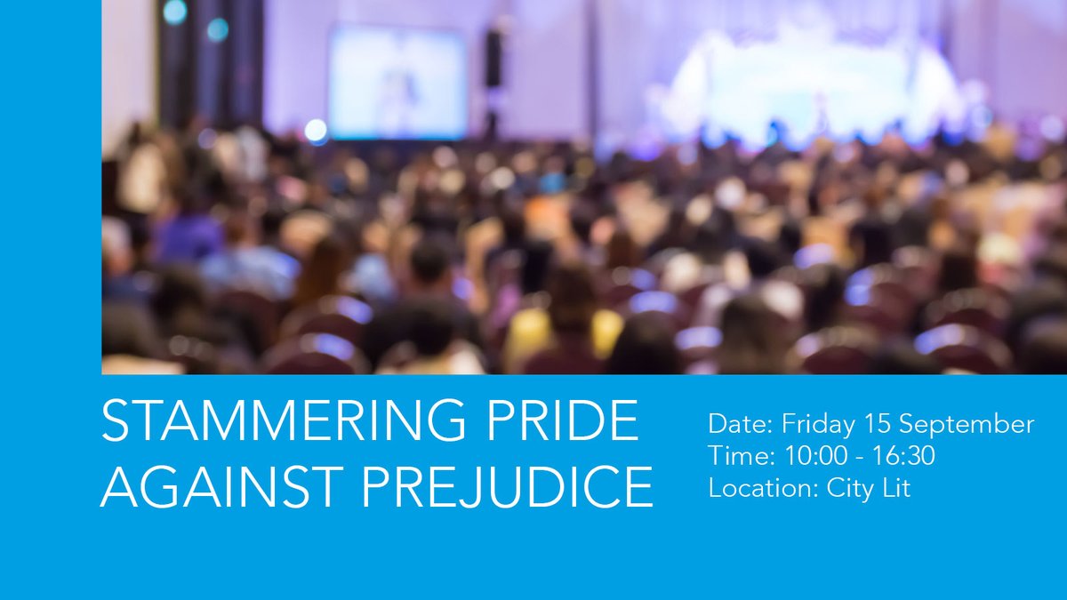 Stammering Pride is a wave beginning to crest. Join us on Friday 15 September for a one-day event at City Lit to learn more about cultural narratives of disfluency, intersectionality, anti-ableist practice and dysfluent art.

Find out more: citylit.ac.uk/courses/stamme…