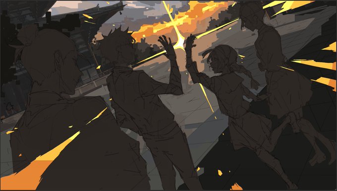 「explosion multiple girls」 illustration images(Latest)