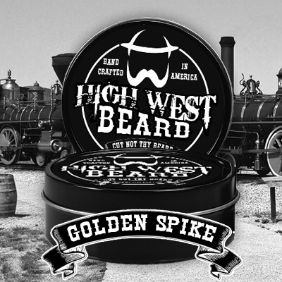 Golden Spike Beard Balm highwestbeard.com/product/golden… #beard #beardlife #beardoil #beardgang
