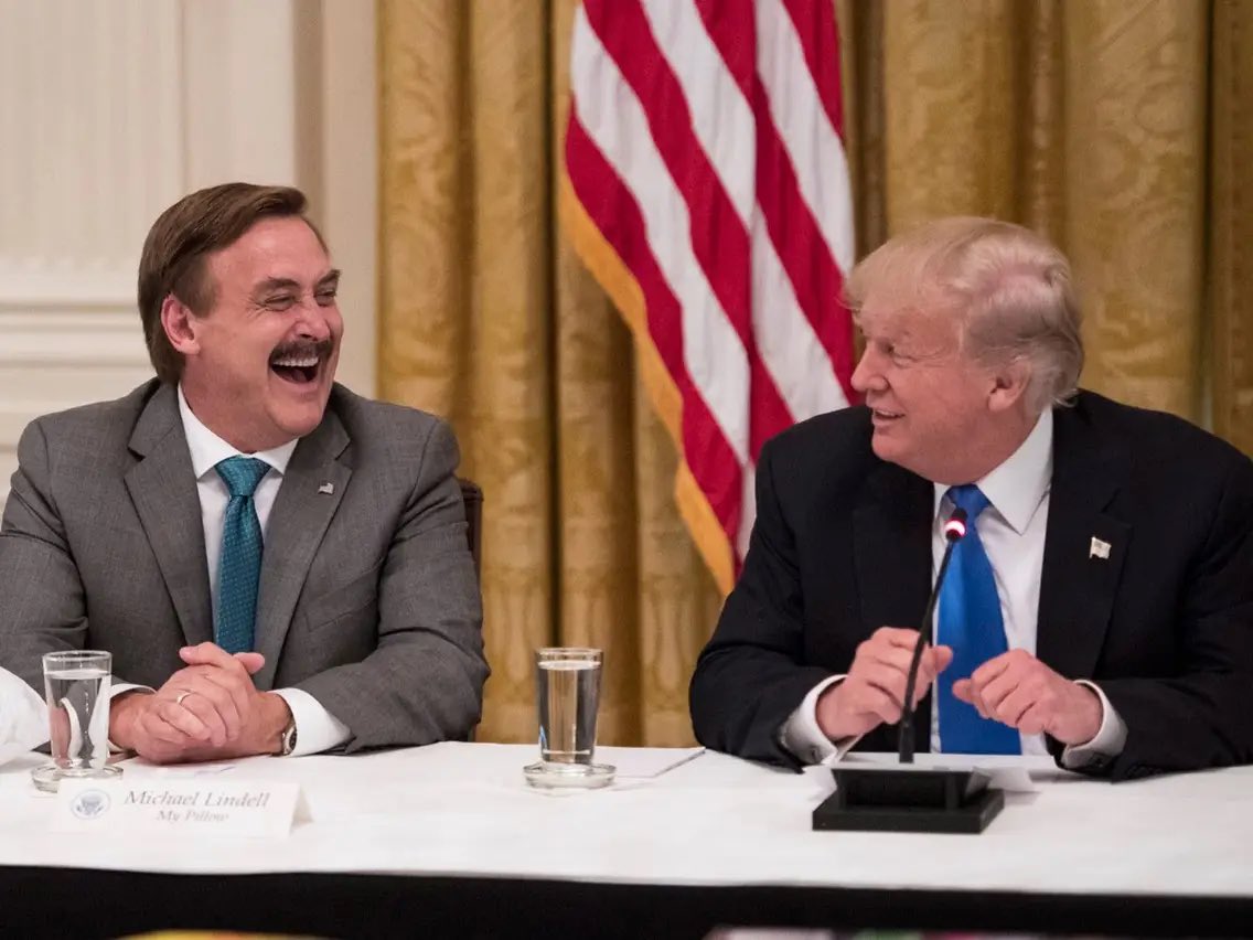 Republicans against Trump on Twitter "NEW Mike Lindell is auctioning