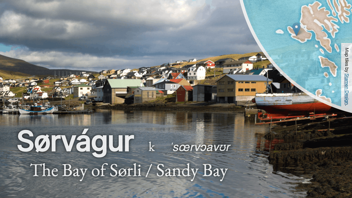 ForoysktDaily's tweet photo. #Sørvágur (pop. 1152) lies on the island of #Vágar. Its name can be of  #OldNorse origin - coming either from words #seyr (sand) or #saurr (mud, dirt).

The place can also be named after #Sørli - the first man who is believed to settle here.

#FaroeseCities #FaroeIslands https://t.co/DGpVzMq9Kw
