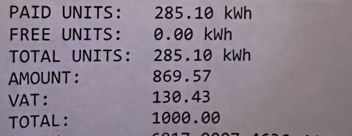 R1000 got this elderly pensioner 285 KWh (R3.50 per unit). 

Does <a href="/Our_DA/">Democratic Alliance</a> seriously expect Cape Town residents to keep voting for this?