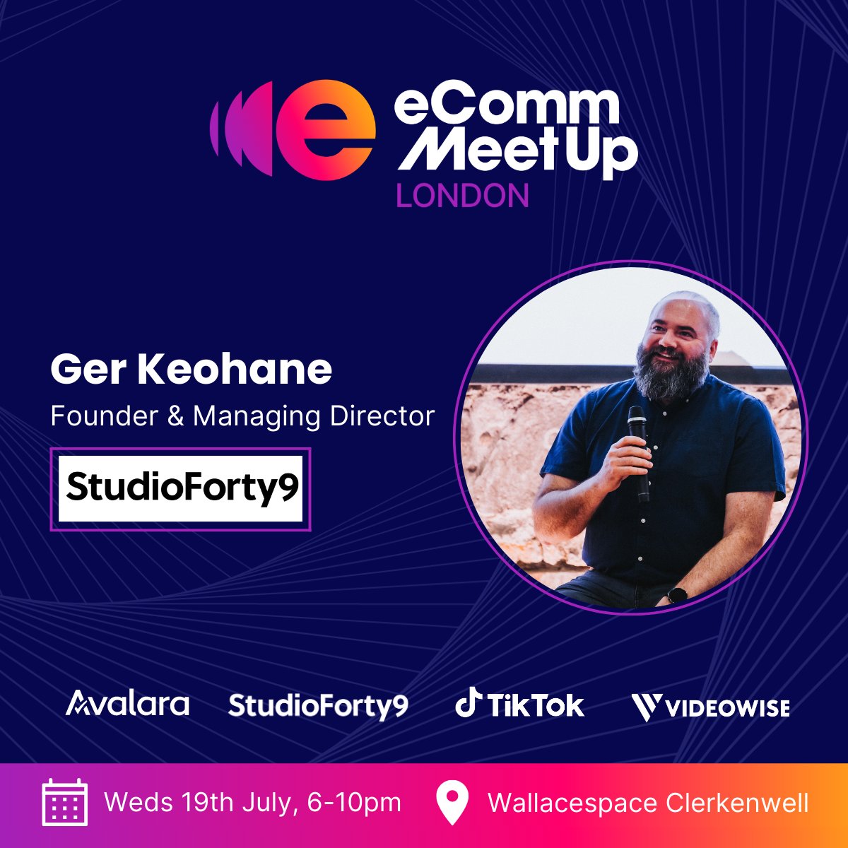 eComm_Live's tweet photo. We're excited to announce that Gerard Keohane, Founder &amp; Managing Director of @sf9 will be speaking at the eComm MeetUp in London next week! 

Limited places still available at https://t.co/aOeENxvgu0

#eCommMeetUp #eCommerce #Events #Networking #London https://t.co/j85CoryrTD