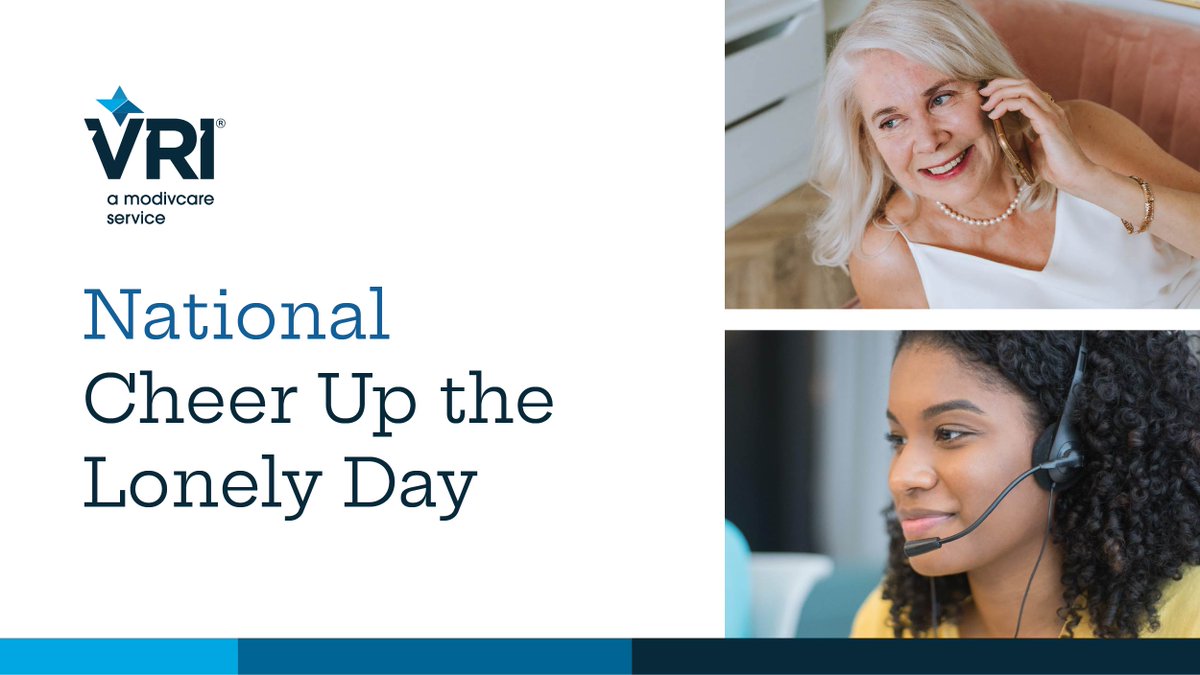 Over 40% of seniors feel lonely. At VRI, we're dedicated to combating loneliness. Our compassionate call center stays on the phone with clients, offering empathy and companionship. On Cheer Up the Lonely Day, let's spread warmth and brighten lives! 
#Healthcare #Aging #Eldercare
