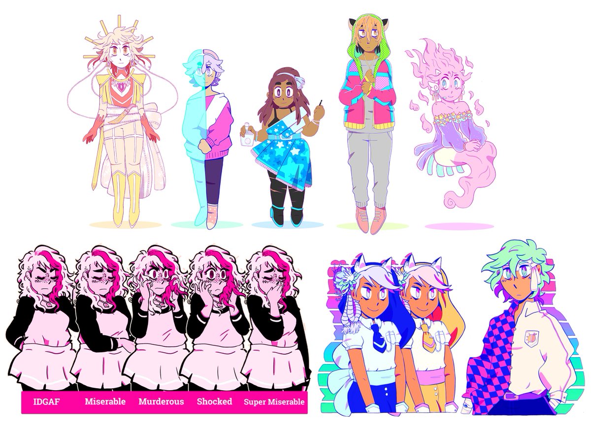 happy #PortfolioDay! i'm a comics artist, game dev, & illustrator who also rigs vtuber models! ★ 2 graphic novels, with tons of positive press/reviews! ★ worked on 8+ games ★ 20+ Live 2D models ★ LOTS of character/bg design ★ available for work! ✨iasminomarata.com✨