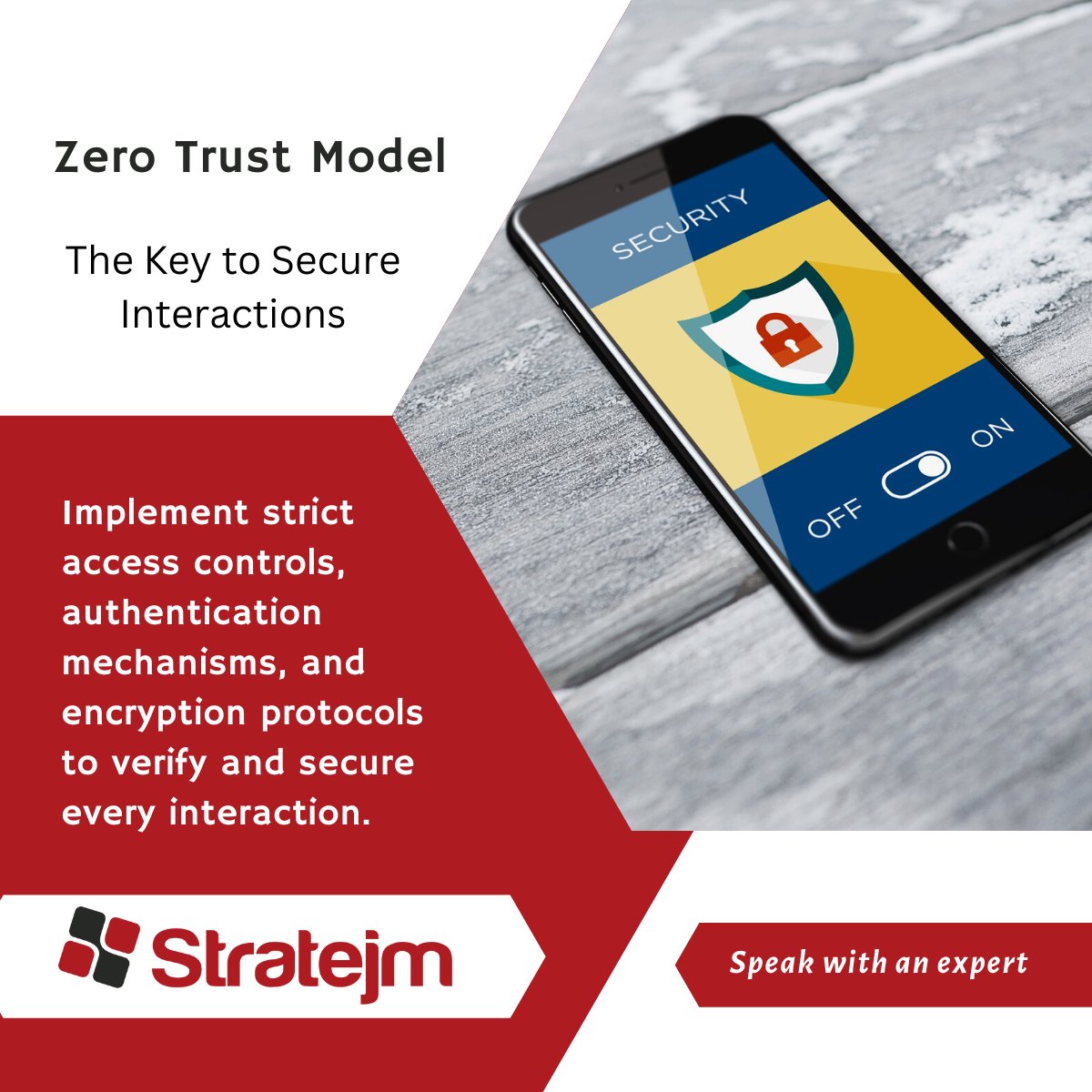 stratejm's tweet photo. Secure every interaction with the Zero Trust Model.
-
If you like this content and are interested in implementing SECaaS to protect your business, speak to an expert. https://t.co/NKeB9m8eyq
#SECaaS #CyberMesh #ZeroTrust #Security #CyberSecurity https://t.co/PQYMM9K4br
