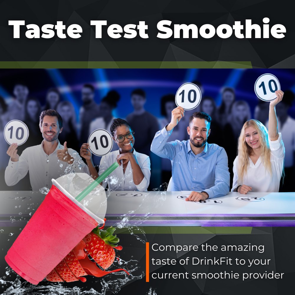 DrinkFit_'s tweet image. Take the DrinkFit Smoothie Taste Test Challenge!

Experience the DrinkFit difference with a side-by-side taste test. Prepare for a flavor explosion like never before!🥤

Schedule your taste test today!

#Drinkfit #TasteTestChallenge #SmoothieProvider #SmoothieChallenge