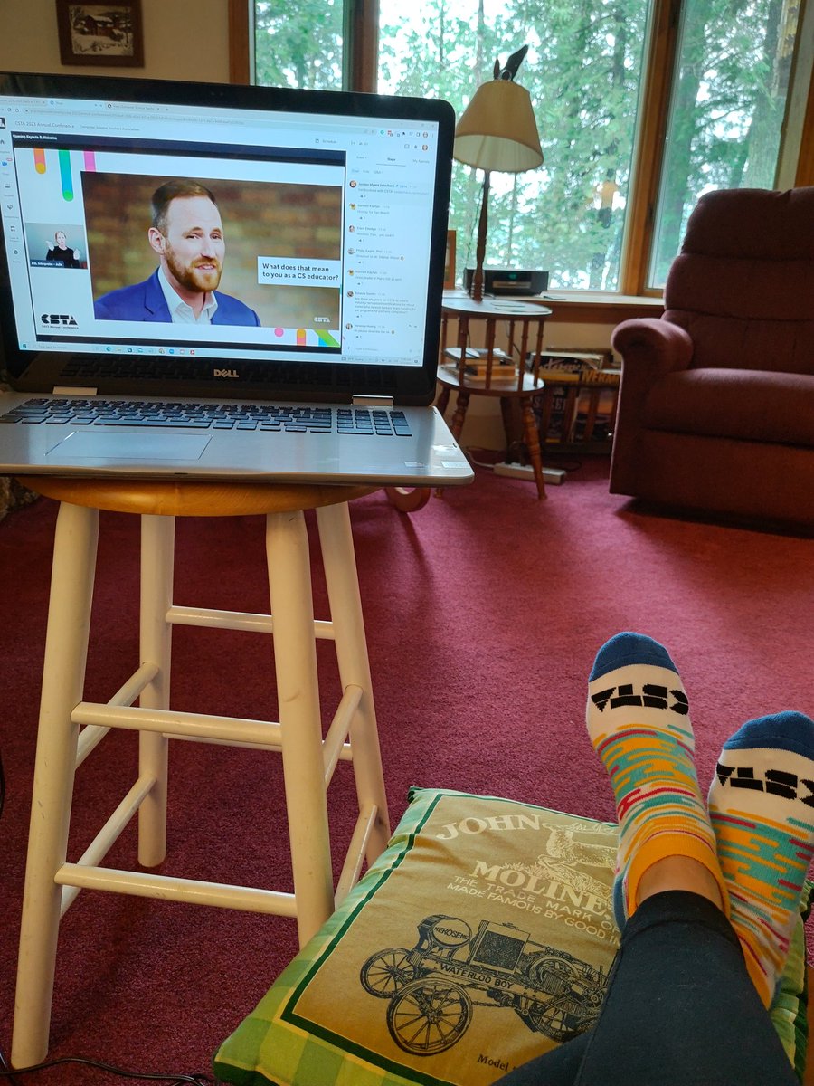 knwilson's tweet image. Vacation and a conference during a flooding? CSTA Annual conference today - Thursday #CSTA2023 #rvtc2 #vted