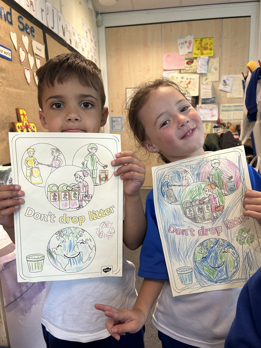 AlderclassEYFS2's tweet photo. Some of our finished posters to encourage the rest of the world to stop littering! 🌍 https://t.co/ON2YhRqO0S