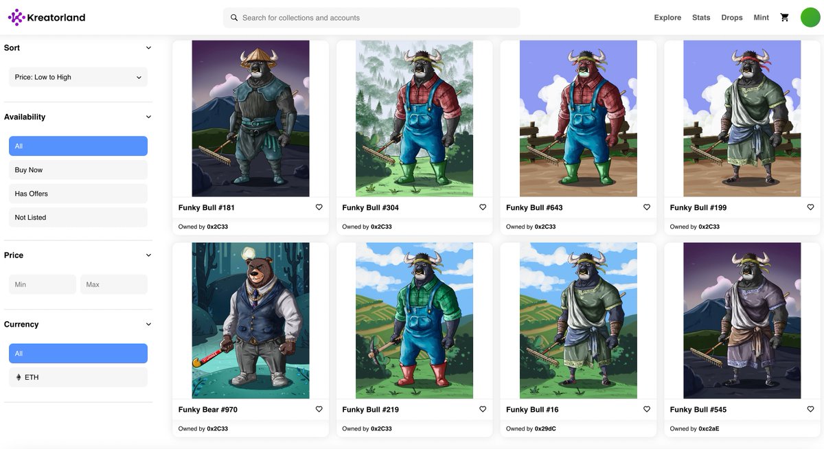 funkymetaverse's tweet photo. FunkyLand in now officially live on mainnet of #zkSyncEra
Some freshly minted #funkyfarmers in @Kreatorland in the pic below. Are you minting now?
Minting Link: https://t.co/dRYMNP1sVs
Can we get a retweet @zksync team? We are live! All supports are appreciated. #funkyland https://t.co/ZXX63Ewsyn