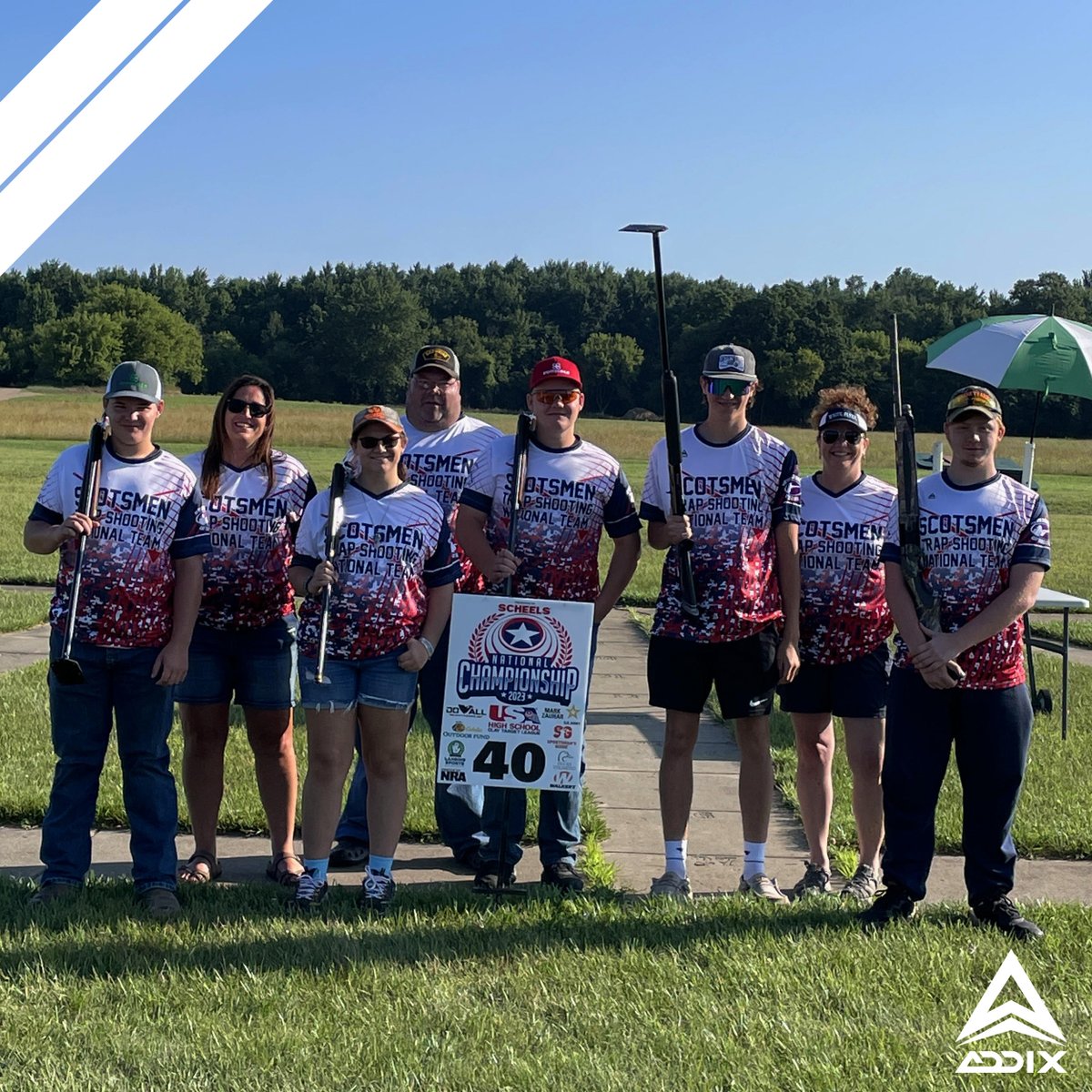 Dundee Scotsmen Trap Shooting Team looking good while competing at the 2023 National Championships! 

Need Jerseys for any occasion? addixsportswear.com/contact-us/