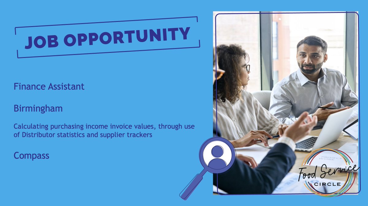 **Finance Assistant**

<a href="/compassgroupuk/">Compass Group UK & I</a> is looking for a Finance Assistant to support Eurest in #Birmingham. Is this you? Take a look at the link and apply today. #HospitalityJobs

ow.ly/Z2HT50P7HGw