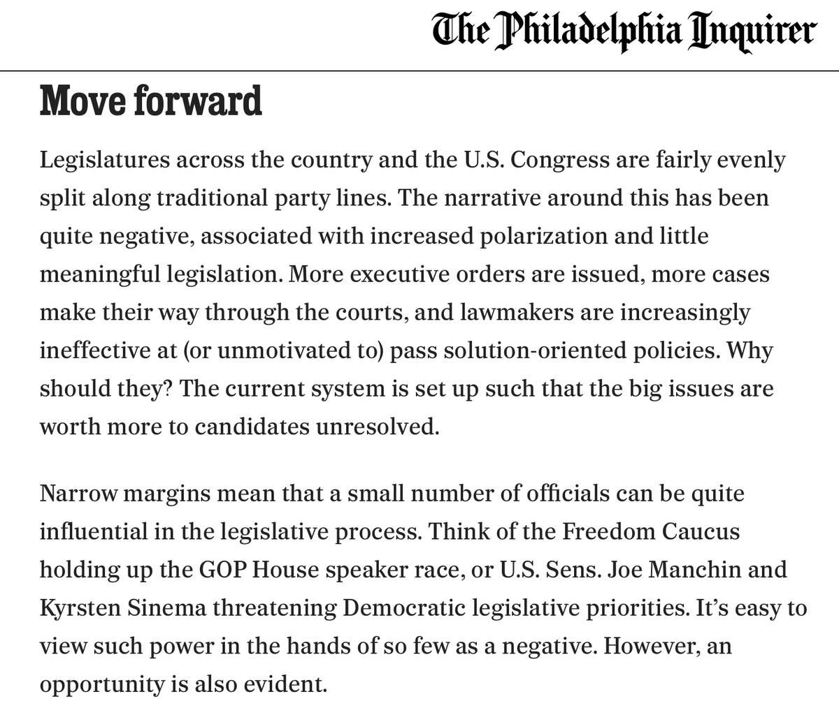 Fwd_Party's tweet photo. Rachel Shanok (founding member of the Pennsylvania Forward Party) demands a better future in a Letter to the Editor of The Philadelphia Inquirer.

What are your thoughts? https://t.co/a9eH2kKkUV