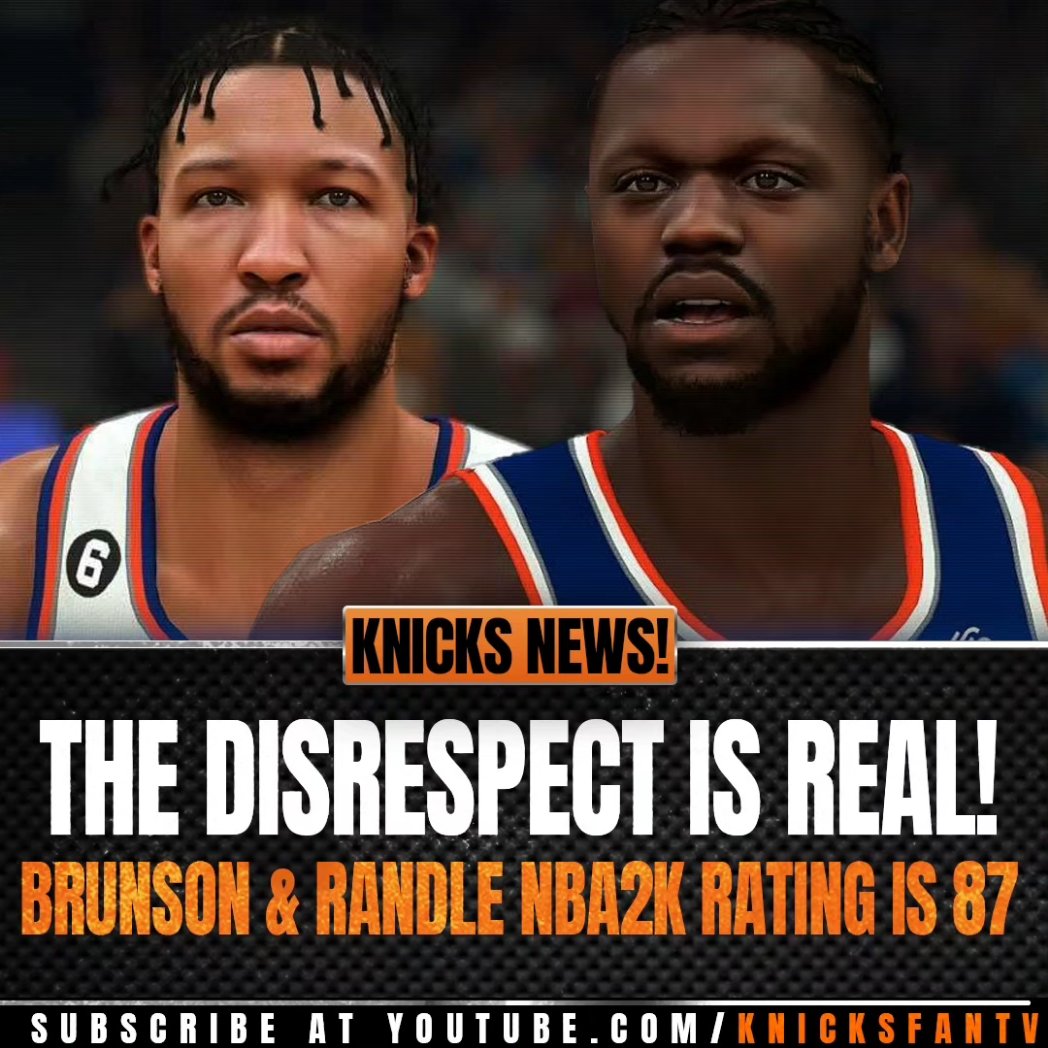 RT @KnicksFanTv: NBA 2k24 rating have leaked and Jalen Brunson & Julius Randle are 87!  Agree or disagree?! https://t.co/gAP24sa8Fr