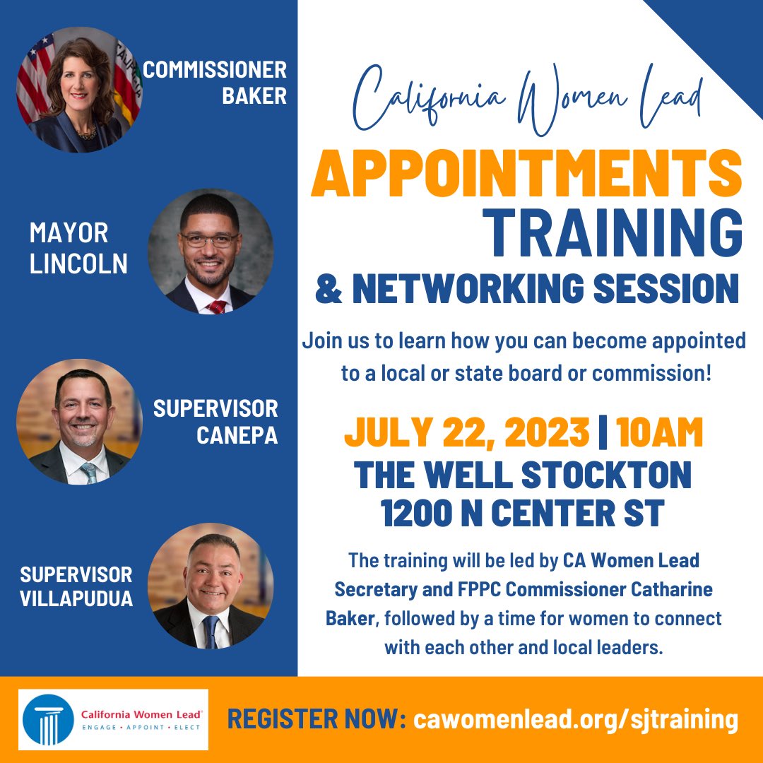 Gotta be in the room where it happens? We have the training for you to learn how to get appointed to a local or state board. Thank you <a href="/kevinjlincoln/">Mayor Kevin J Lincoln</a> <a href="/MigvillMiguel/">Miguel Villapudua </a> <a href="/Canepa4Sup/">Paul Canepa</a> for hosting with <a href="/CaWomenLead/">CA Women Lead</a>! <a href="/SJGov/">San Joaquin County</a> <a href="/StocktonUpdates/">City of Stockton, CA</a>