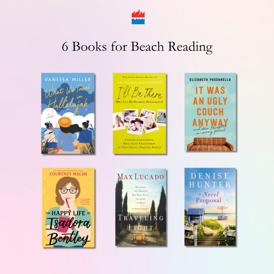 Have a vacation coming up? We've rounded up 6 books that are perfect for relaxing at the beach. Whether you're looking for a fiction escape or real life inspiration and encouragement, we have something for everyone. Go to harpercollinschristian.com to explore more!