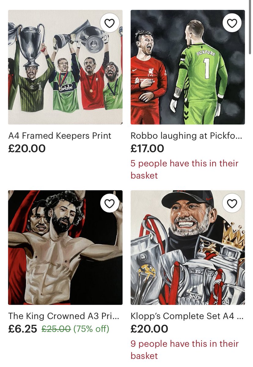 rudkin_abigail's tweet image. 75% OFF!!❤️

Clearance of my A3 The King Crowned painting prints 🎨. 

Down from £25 to £6.25! 

Order here: etsy.com/uk/listing/143…