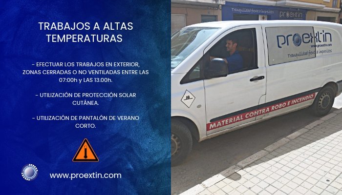 Debido a la importancia del cuidado de nuestros trabajadores expuestos a temperaturas extremas, además del cumplimiento de la normativa, desde #Proextin estimamos entre otras medidas, las siguientes recomendaciones ☀️
.
#temperaturasextrema  #trabajoenequipo