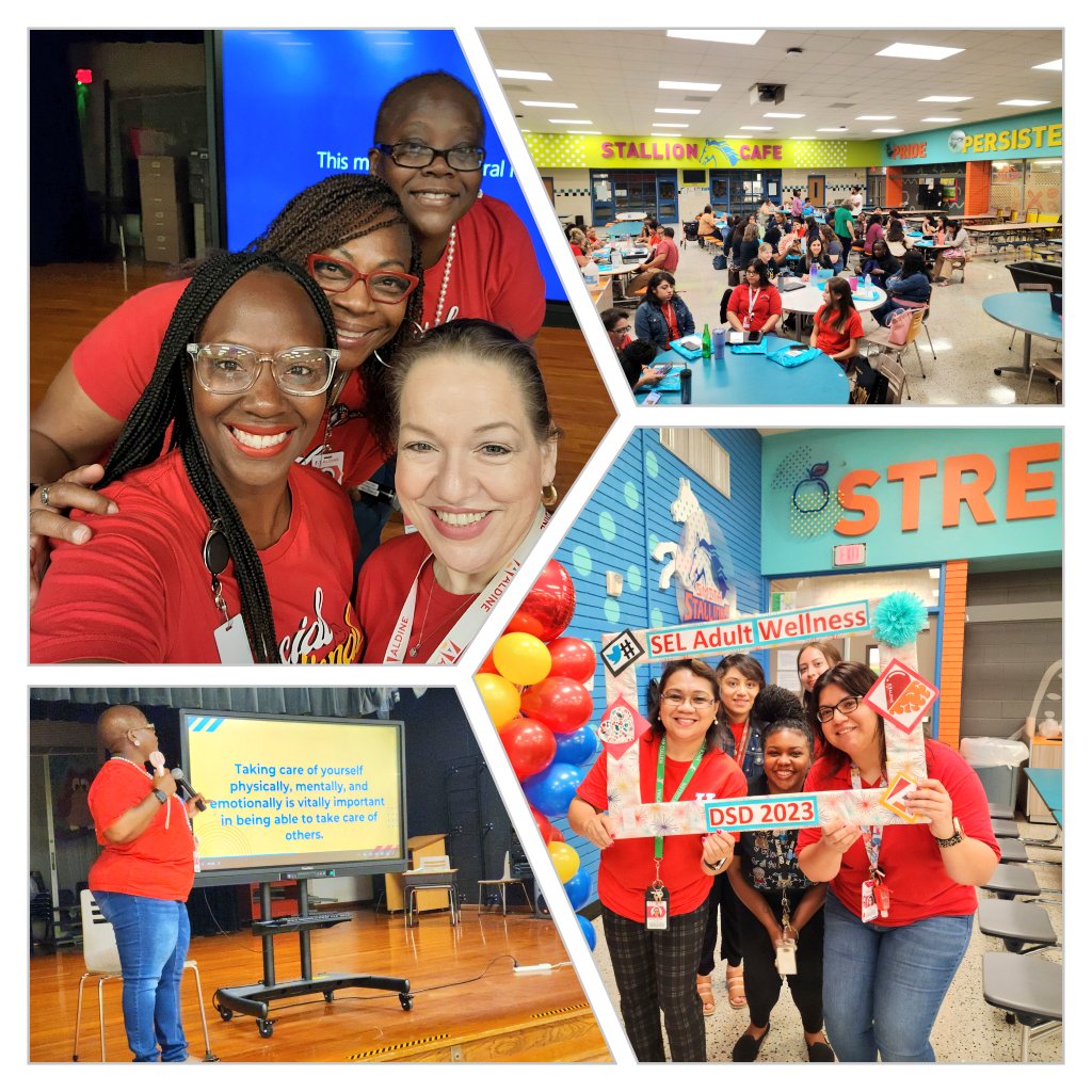 jerlene_gibbs's tweet image. Focusing on Adult Wellness with the ADSY campuses this morning! ❤️💆🏾♀️🎼 Self-care is important, as it helps individuals manage stress, maintain physical and emotional health, and improve their overall well-being #SELAdultwellness @SELCulture_AISD @AldineISD