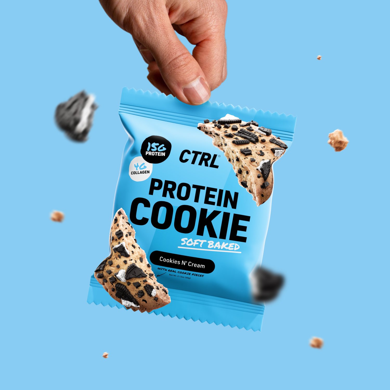 CTRL® - Protein Cookie Soft Baked: Cookies N' Cream - 12 Cookies