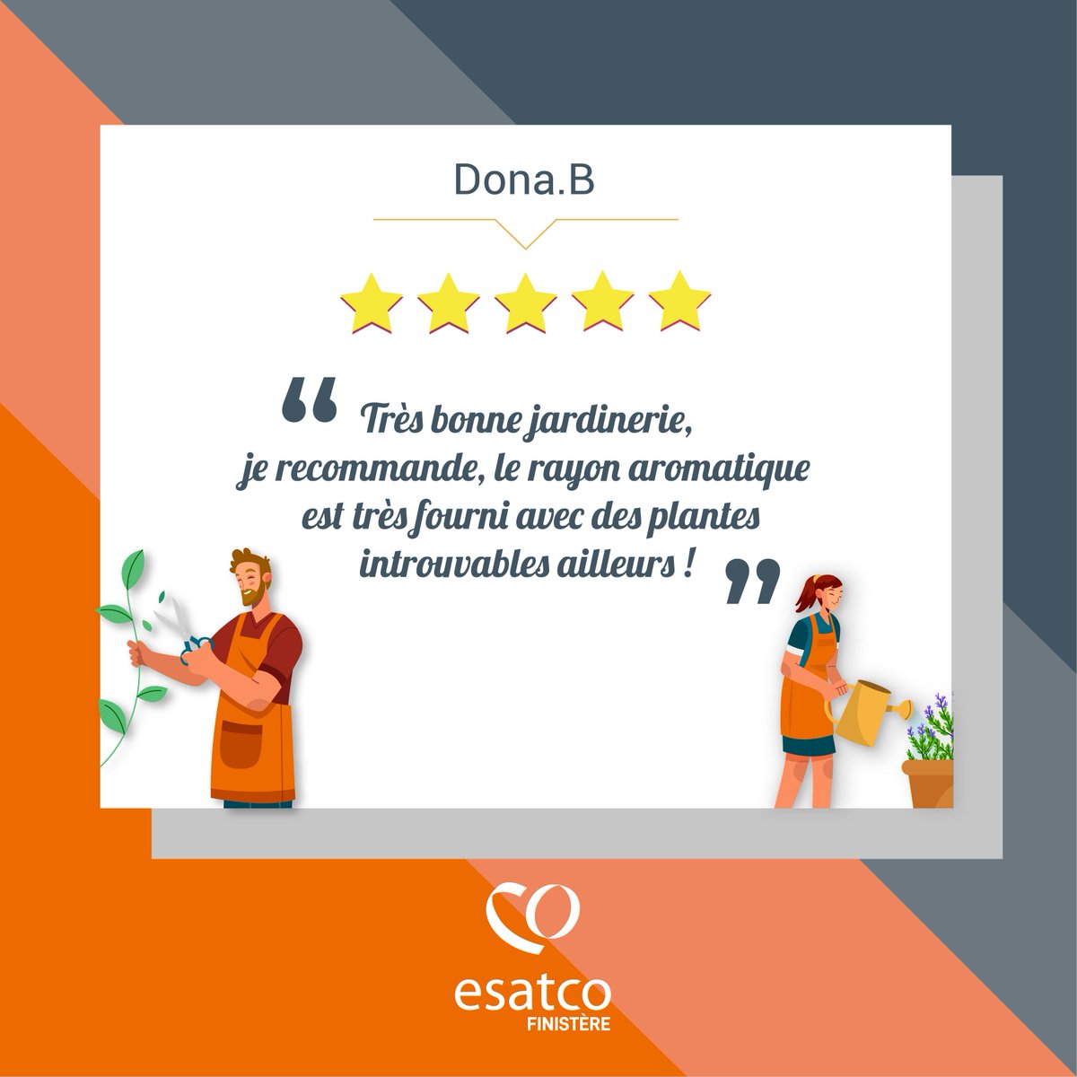 esatco29's tweet photo. [🪴 𝗩𝗢𝗦 𝗔𝗩𝗜𝗦 𝗖𝗢𝗠𝗣𝗧𝗘𝗡𝗧🪴 ]
Aujourd'hui, la Jardinerie Esatco Finistère située à Guipavas est mise en avant. Retrouvez chez nous une large sélection de plantes, fleurs, plantes aromatiques, vivaces, légumes et décorations pour votre jardin !🌼

#esatcoFinistère https://t.co/8Iy0bCQ9lS
