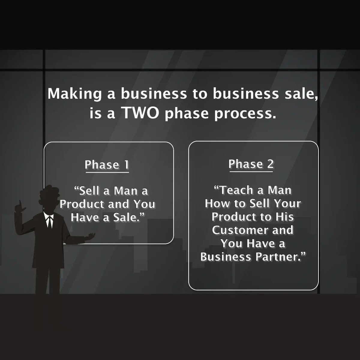 ecell_iitr's tweet image. Are all B2B sales B2B2C ? 🤔
Swipe to know and let us hear your views on that in comments. 
.
.
#ecell #ecelliitr #b2b #b2bmarketing #sales #b2b2c #iit #iitroorkee #enterprenuership #enterpreneur