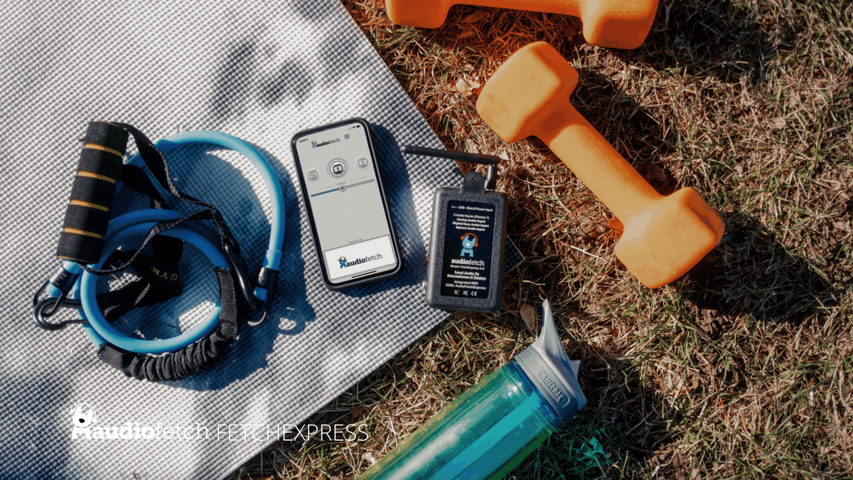 #YogaInThePark is great until the kids at the playground start screaming, a dog is barking, and Kelly forgot to put her phone on silent.

If you want your audience to hear better without distractions (or distracting others), #FetchExpress is what you need.