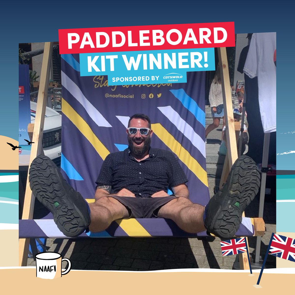 naafisocial's tweet image. 🥁 Roll up roll up, it&apos;s announcement time! The winner of our #NAAFIAFD23 Paddleboard Competition is... Matt!

Thanks for entering our competition at #ArmedForcesDay2023, we&apos;d love to see any photos from your adventures on the board 🏄