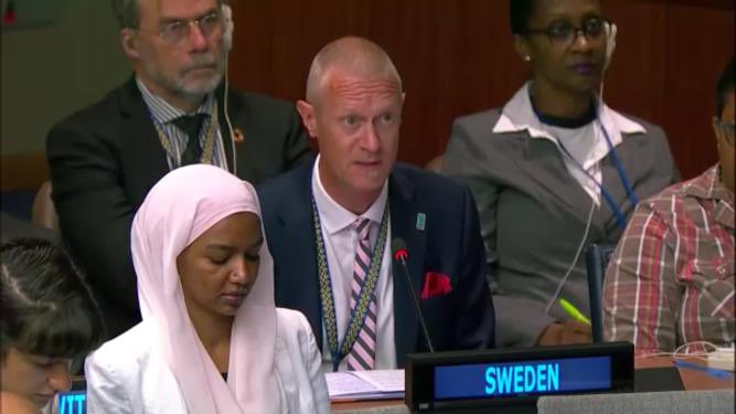 SwedenUN's tweet photo. ”Managing, protecting and restoring water and water-related ecosystems is a prerequisite to achieving the #SDGs. We must close the financing gap for #WASH to #LeaveNoOneBehind”

~ Andreas Berglöf, @WaterAidSverige @WaterAid at #HLPF2023 on #SDG6 #SWEatHLPF https://t.co/41guQEhdgH