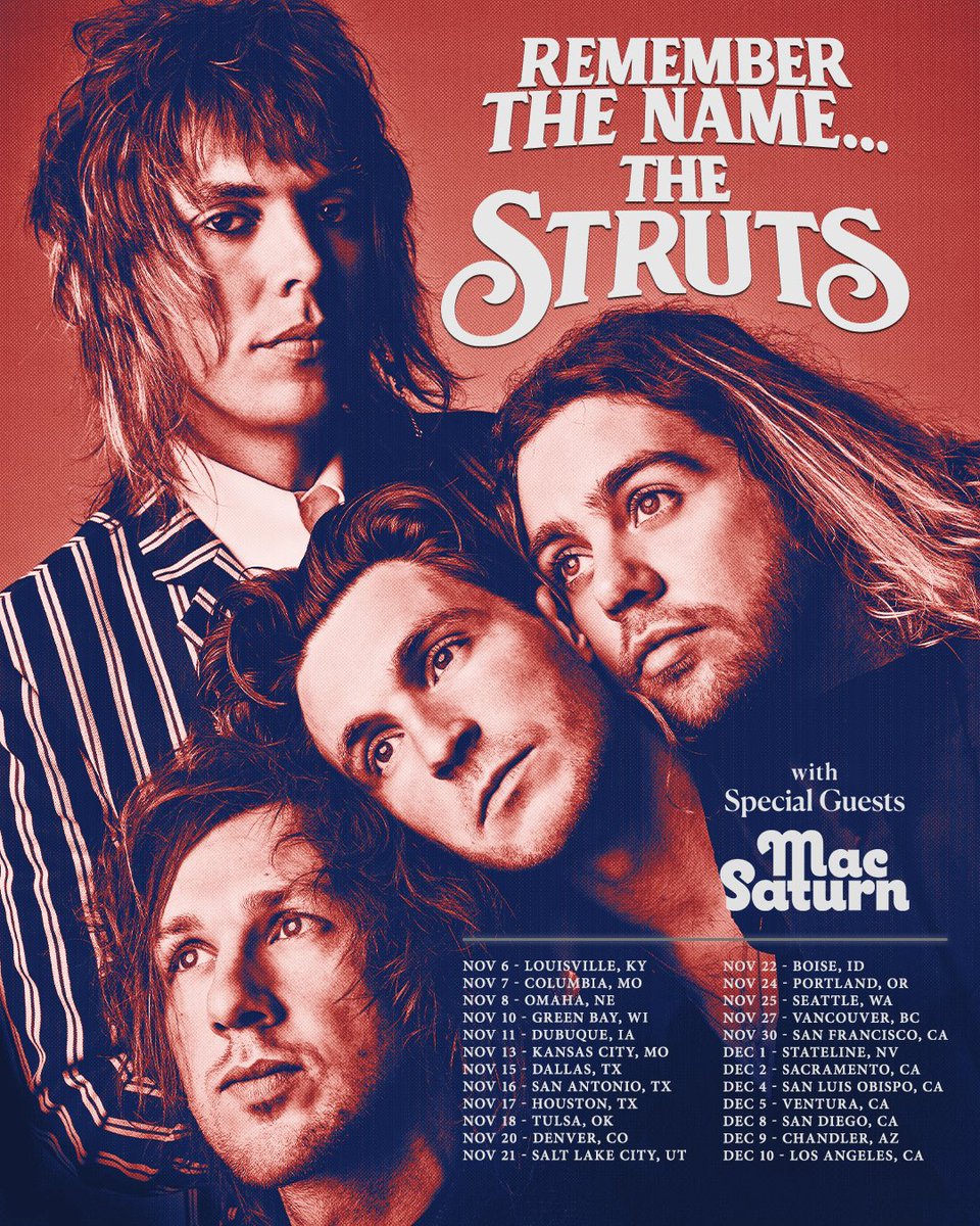 We are bringing the REMEMBER THE NAME Tour to more US cities later this year ⚡️✨ Presale this Wednesday begins at 10AM local with code FALLIN. General onsale this Friday at 10AM local. See you out there 🖤 thestruts.com/tour/