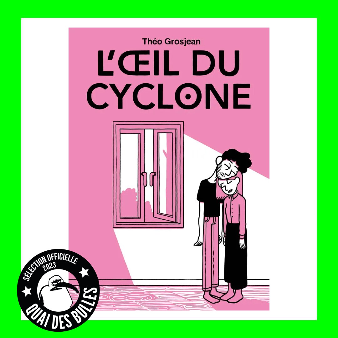 Méga nouvelle ! L'œil du cyclone de Théo Grosjean est dans la sélection du prix @OuestFrance / @QuaidesBulles ! On espère que l'album saura séduire le jury !