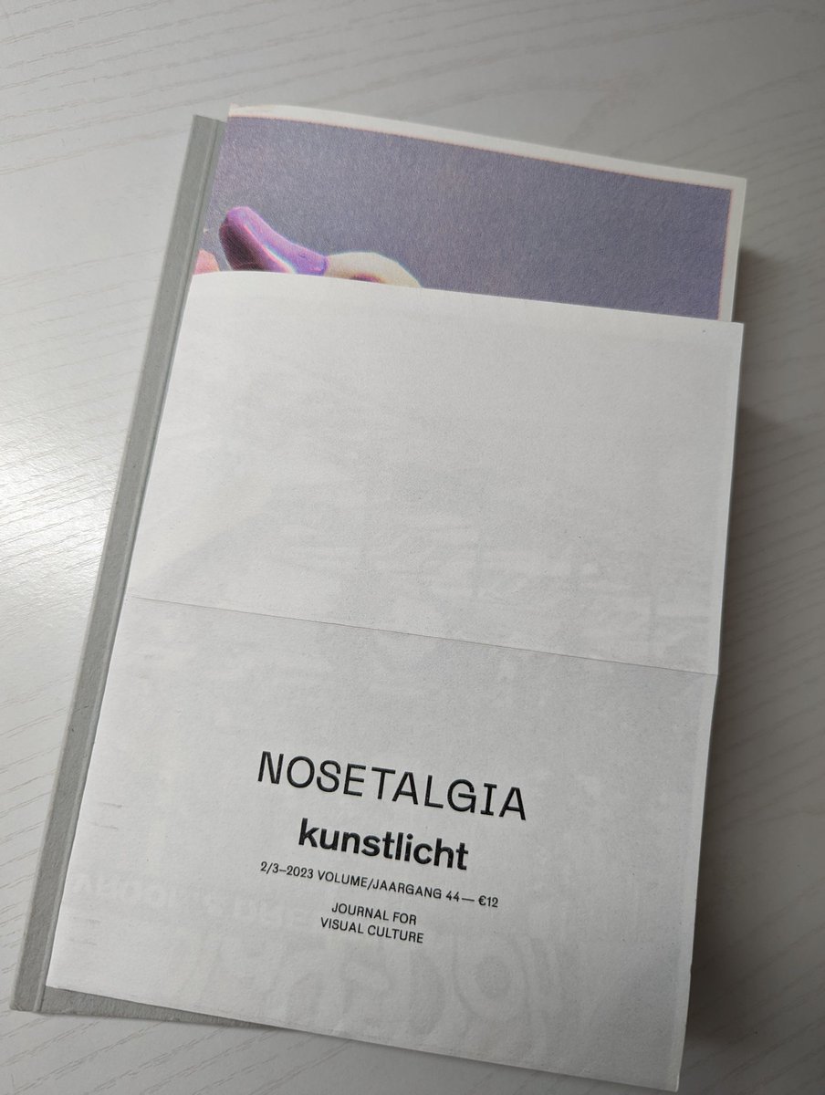 Smell Studies (@smellstudies) on Twitter photo Smelling, reading, and remembering the past...check out this volume of kunstlicht "Nosetalgia". You'll find pieces by <a href="/scehrich/">Sofia Collette Ehrich</a>, <a href="/amarenseggeraat/">amarens eggeraat</a>, an interview with <a href="/caroverbeek/">Caro Verbeek</a>, and much more! Very impressive addition to the field of smell studies.
tijdschriftkunstlicht.nl/shop/ Smelling, reading, and remembering the past...check out this volume of kunstlicht "Nosetalgia". You'll find pieces by <a href="/scehrich/">Sofia Collette Ehrich</a>, <a href="/amarenseggeraat/">amarens eggeraat</a>, an interview with <a href="/caroverbeek/">Caro Verbeek</a>, and much more! Very impressive addition to the field of smell studies.
tijdschriftkunstlicht.nl/shop/
