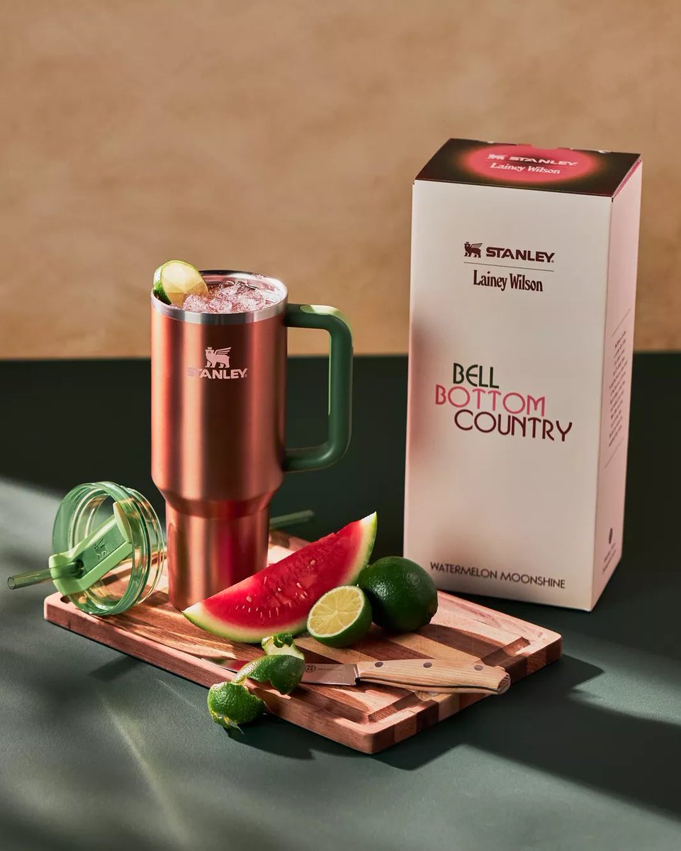 Get yourself some Watermelon Moonshine &amp; pour it into this limited edition Quencher we made with @stanleybrand. It’s perfect for all your summer drinks…I am talking moonshine to water..you will love it. Get yours now! bit.ly/3PPTJrd! 🍉 #ad #hydratewithstanley