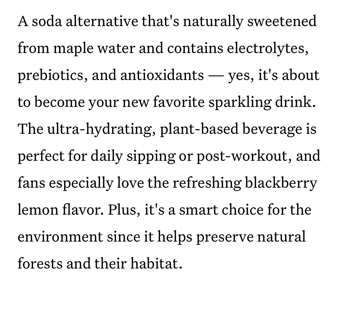 Drink Simple Maple Water tweet media