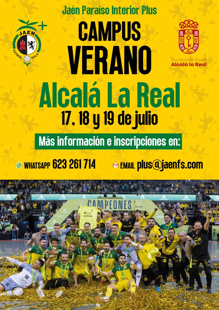 ¡Disfruta de unos espectaculares días de fútbol sala en Alcalá la Real!

👥 𝐏𝐥𝐚𝐳𝐚𝐬 𝐥𝐢𝐦𝐢𝐭𝐚𝐝𝐚𝐬
🗓️ 17, 18 y 19 de julio

👉 Inscripciones y más info en:
📲 Solo WhatsApp 623261714

🔝 Con @JaenFSPlus y de la mano de <a href="/danirodriguezfs/">🅳🅰🅽🅸 ⓇⓄⒹⓇⒾⒼⓊⒺⓏ⚽📋</a>  y <a href="/MCebola10/">Mauricio Guterres</a> 

#SomosJaén💛