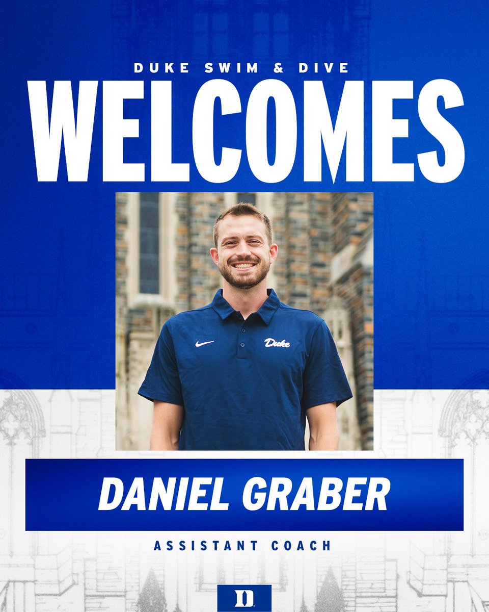 Welcome to the squad 😈 

We are stoked to welcome Daniel Graber as the new Assistant Coach of Swimming and Diving!

📰 goduke.com/news/2023/7/11…

#GoDuke