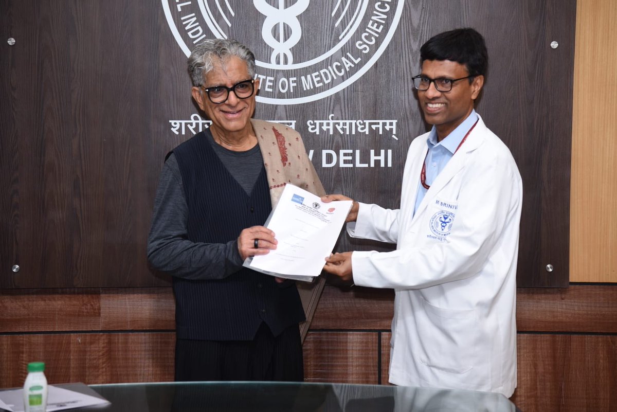 Dr Nand kumar (@nandnandkm2001) on Twitter photo Dr Deepak Chopra , Pioneer of Integrative Medicine, signed MOU with Director AIIMS Prof M Srinivas for research on wellness, mental health,Integrative Medicine and A I based suicide prevention program тАЬ Never AloneтАЭ. Thanks to тБж<a href="/BakshiBrij/">brij bakshi</a>тБй #suicide #mentalhealth #wellness Dr Deepak Chopra , Pioneer of Integrative Medicine, signed MOU with Director AIIMS Prof M Srinivas for research on wellness, mental health,Integrative Medicine and A I based suicide prevention program тАЬ Never AloneтАЭ. Thanks to тБж<a href="/BakshiBrij/">brij bakshi</a>тБй #suicide #mentalhealth #wellness