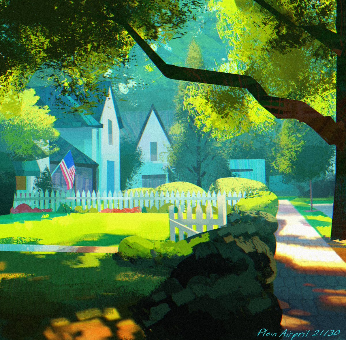 JIovescu's tweet image. Hi #PortfolioDay, I&apos;m Joseph, a Background Painter and VisDev artist currently working at Nickelodeon Animation. I&apos;ll be available for freelance visdev work in August  

✉️jiovescu14@gmail.com 
🌐josephiovescu.com