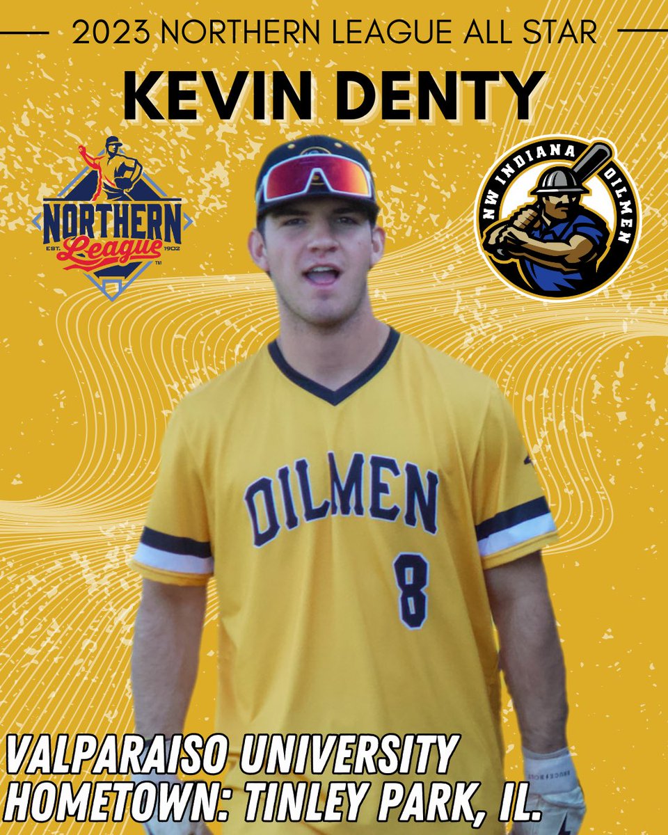 NWI Oilmen (@nwioilmen) on Twitter photo 💰ALL STAR KEVIN DENTY 💰
Congrats <a href="/kevindenty/">Kevin Denty</a> for being named to the 2023 Northern League West All Star Team! 🎉
#OilerUp🛢️ 💰ALL STAR KEVIN DENTY 💰
Congrats <a href="/kevindenty/">Kevin Denty</a> for being named to the 2023 Northern League West All Star Team! 🎉
#OilerUp🛢️
