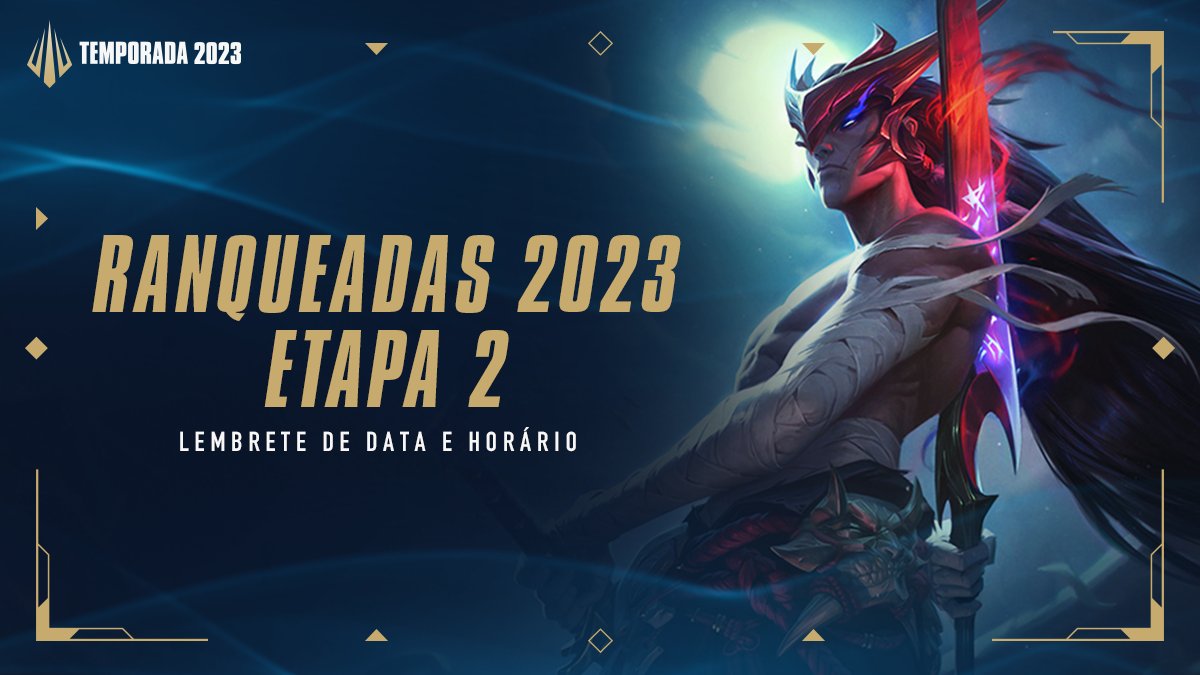 RANQUEADAS LEAGUE OF LEGENDS - TEMPORADA 2023 (AO VIVO) 