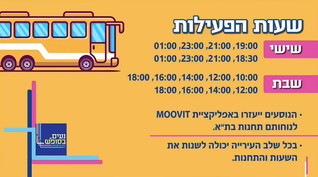 ברכות לנס ציונה על הצטרפותה לנעים בסופ"ש!
זו העיר העשירית המצטרפת לנעים בסופ"ש ויחד עם פרוייקטי התחבורה בשבת האחרים מדובר בהרבה יותר. מהפכת התחבורה בשבת, פה כדי להישאר ולהתרחב. כל הכבוד לראש העיר <a href="/shmuelboxer/">שמואל בוקסר</a>  ומועצת העיר עיריית נס ציונה, ל-<a href="/Ron_Huldai/">רון חולדאי</a>  ול-<a href="/Meital_Lehavi/">מיטל להבי- Meital Lehavi</a> !