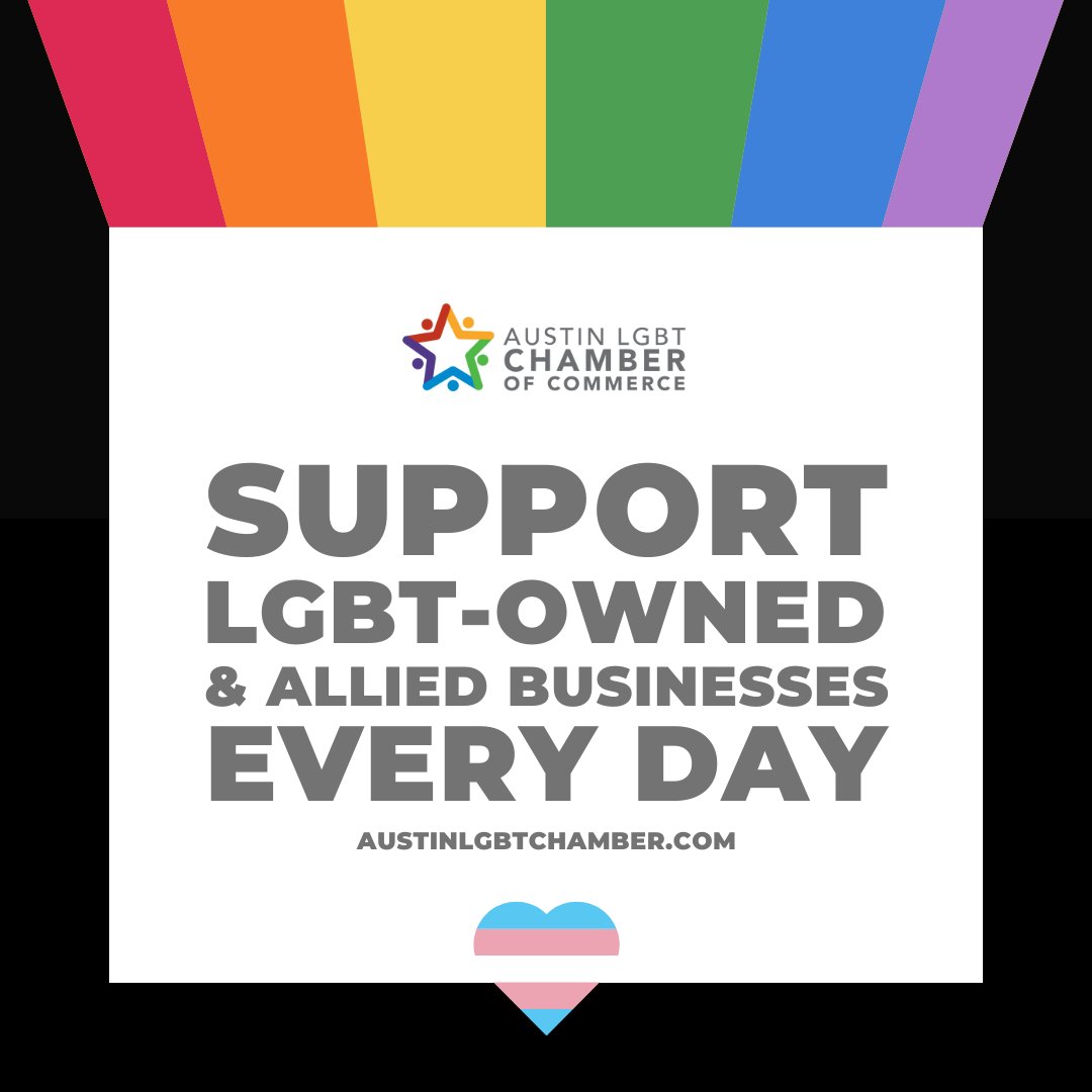 National Pride Month may be over, but we support our local LGBT+-owned and allied businesses every day! Take a look at our Membership Directory at bit.ly/3pMsmUn
#atx #austintx #austinlgbtbiz #chamberofcommerce #lgbtbiz