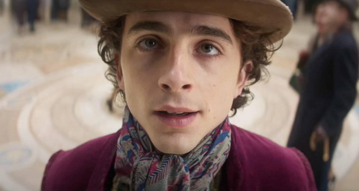 Variety's tweet photo. Discover how Willy became #Wonka in the first trailer for Timothée Chalamet's chocolate factory musical, in theaters December 15 from Warner Bros. Watch the footage here: https://t.co/1jX3RwhcEg https://t.co/DNAlJlXZTe