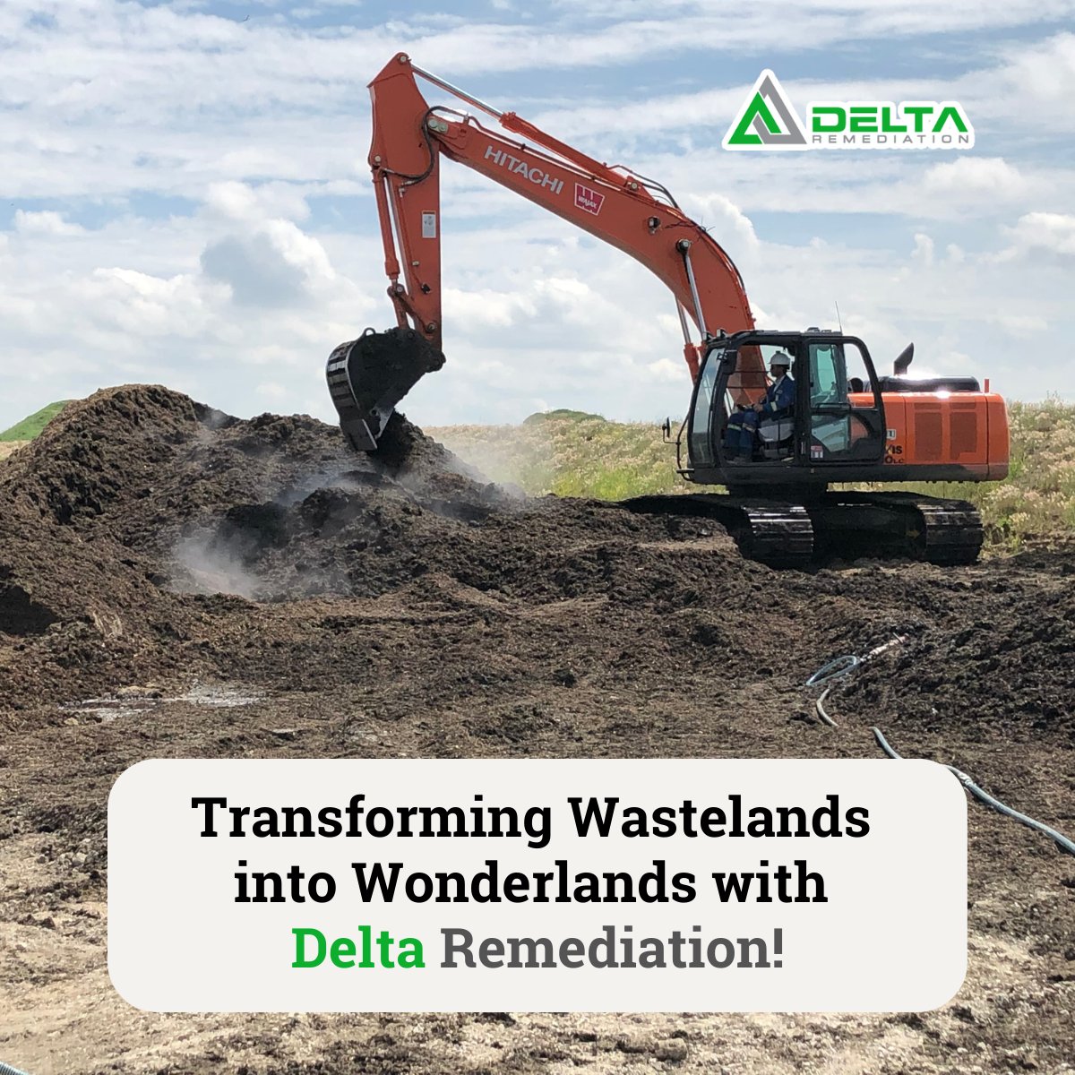 Over 70% of contaminated sites can be cleaned with #bioremediation. At #DeltaRemediation, we make soil and groundwater pollution-free. Join us in creating thriving habitats. 🌱🌍💚 #SoilRemediation #GroundwaterRemediation #CleanFuture