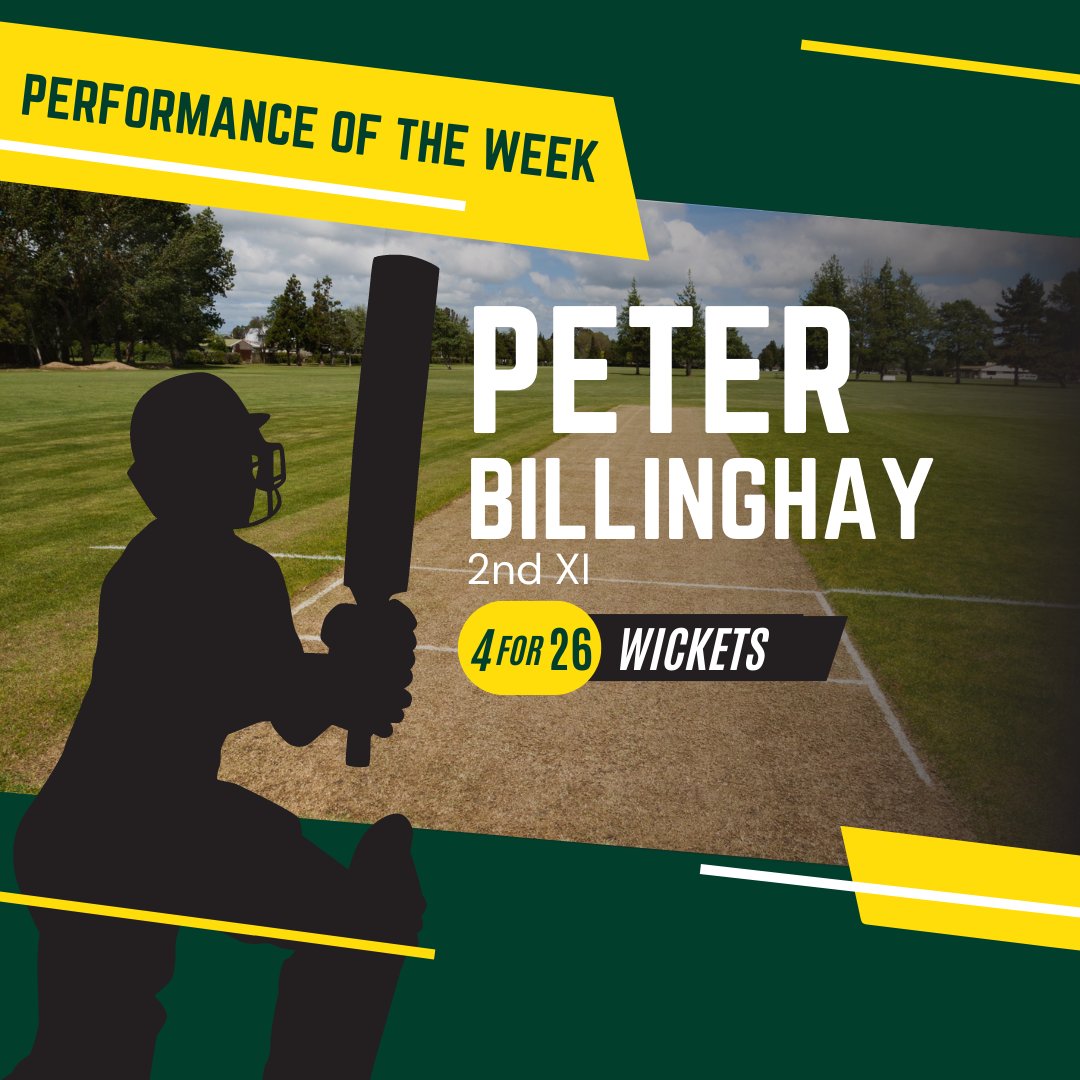 DitchlingCC's tweet image. More fantastic performances from the Ditchling squad!🟢🟡

Johnny Coburn's unbeaten 81* leads the charge for the 2nd XI, showcasing his exceptional batting skills!

Peter B 2nd XI 4-26 wickets
Harry E 1st XI 50 runs
Rod 1st XI 50* runs

#ditchlingcc #performanceoftheweek