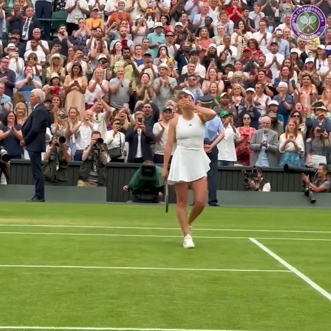 Wimbledon on Twitter: "The courtside view of @ElinaSvitolina's moment #Wimbledon https://t.co 