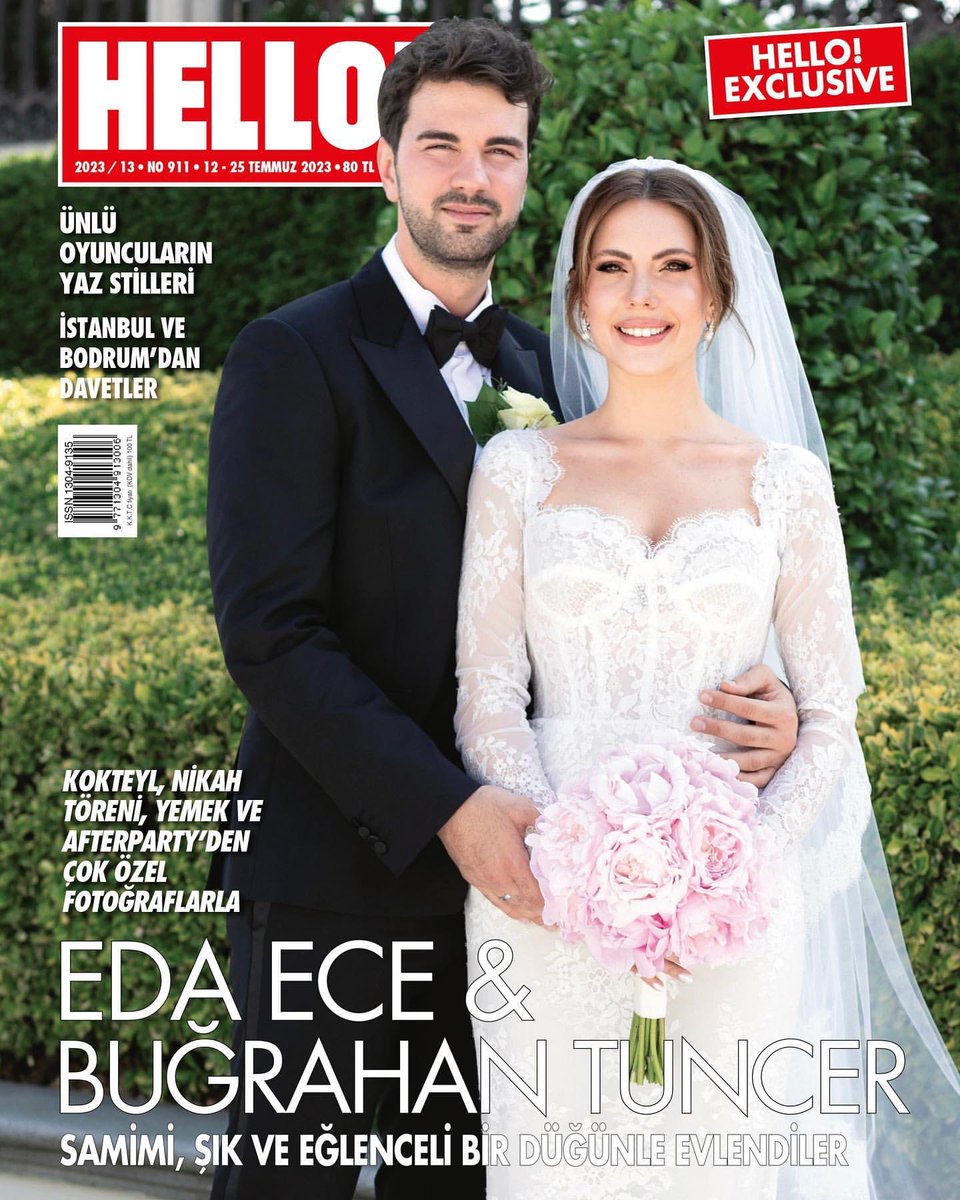 'HELLO!' dergisinin yeni sayısına #EdaEce ve #BuğrahanTuncer çifti konuk oldu…