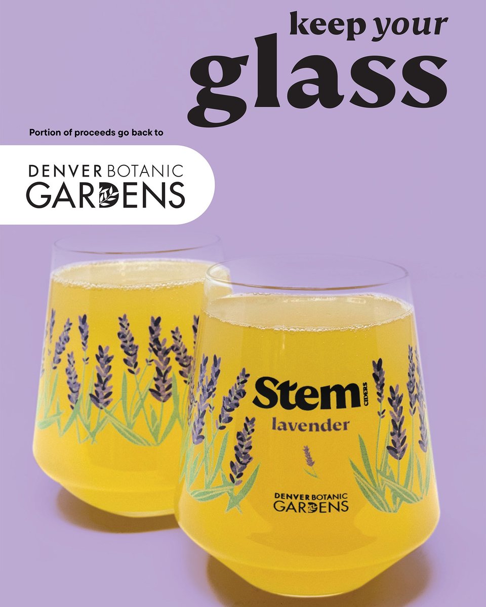 Keep Your Glass! This month, we're supporting <a href="/denverbotanic/">Denver Botanic Gardens</a>.  A portion of proceeds will be donated to support their mission of connecting people with plants.
Dates:
Stem Ciders RiNo: July 17th
Acreage by Stem Ciders : July 19th
Reservations recommended.
